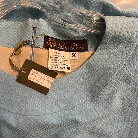 NWT Loro Piana Light Blue Dress - Picture 2 of 2